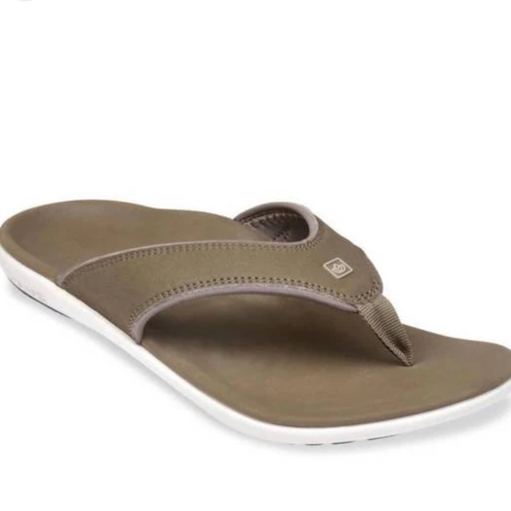 Spenco Yumi Men's Orthotic Flip Flops size 8 Carbon Pewter